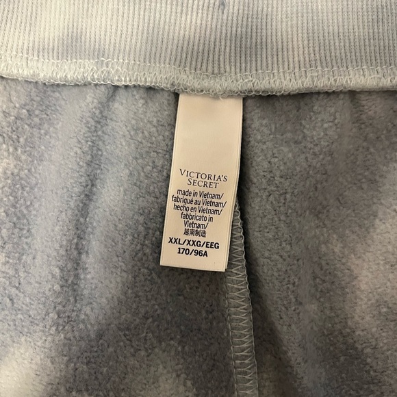 Victoria’s Secret Blue Tie-Dye Jogger with Logo on Side and Metal VS on Ties - Picture 6 of 8